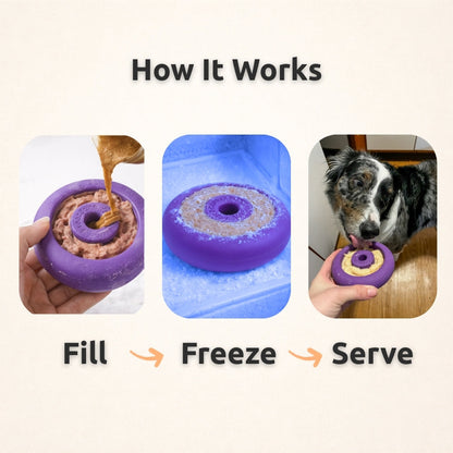 AUCTION ONLY - FreezDoughnut - Super Durable Treat Toy For Touch Chewers