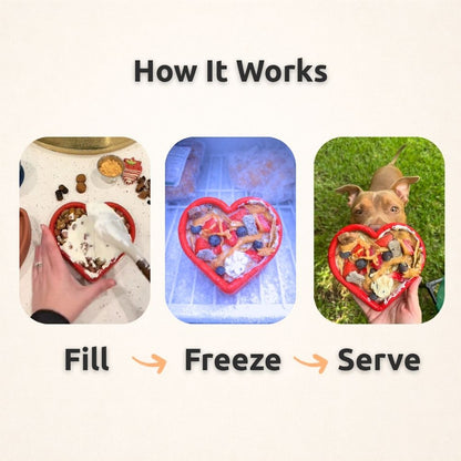 AUCTION ONLY - FreezHeart - Durable Heart Enrichment Chew
