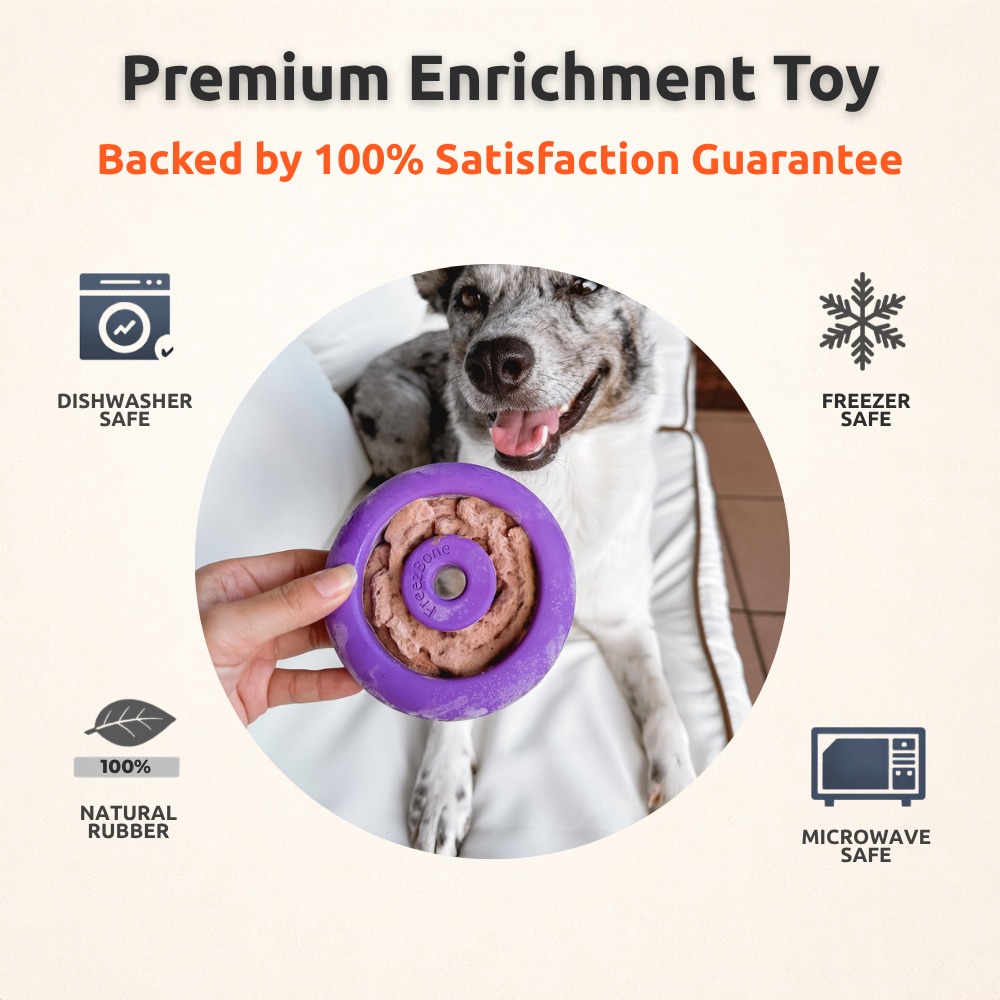 AUCTION ONLY - FreezDoughnut - Super Durable Treat Toy For Touch Chewers