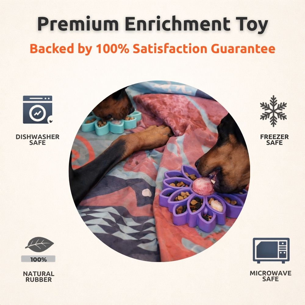 FreezSunflower - Interactive Frozen Sunflower Dog Chew For Tough Chewers