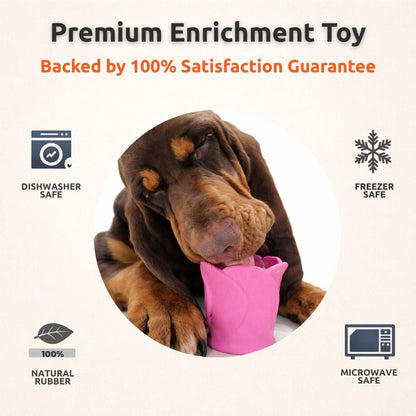 AUCTION ONLY - FREEZROSE – ROSE SHAPED - Frozen Dog Enrichment Toy