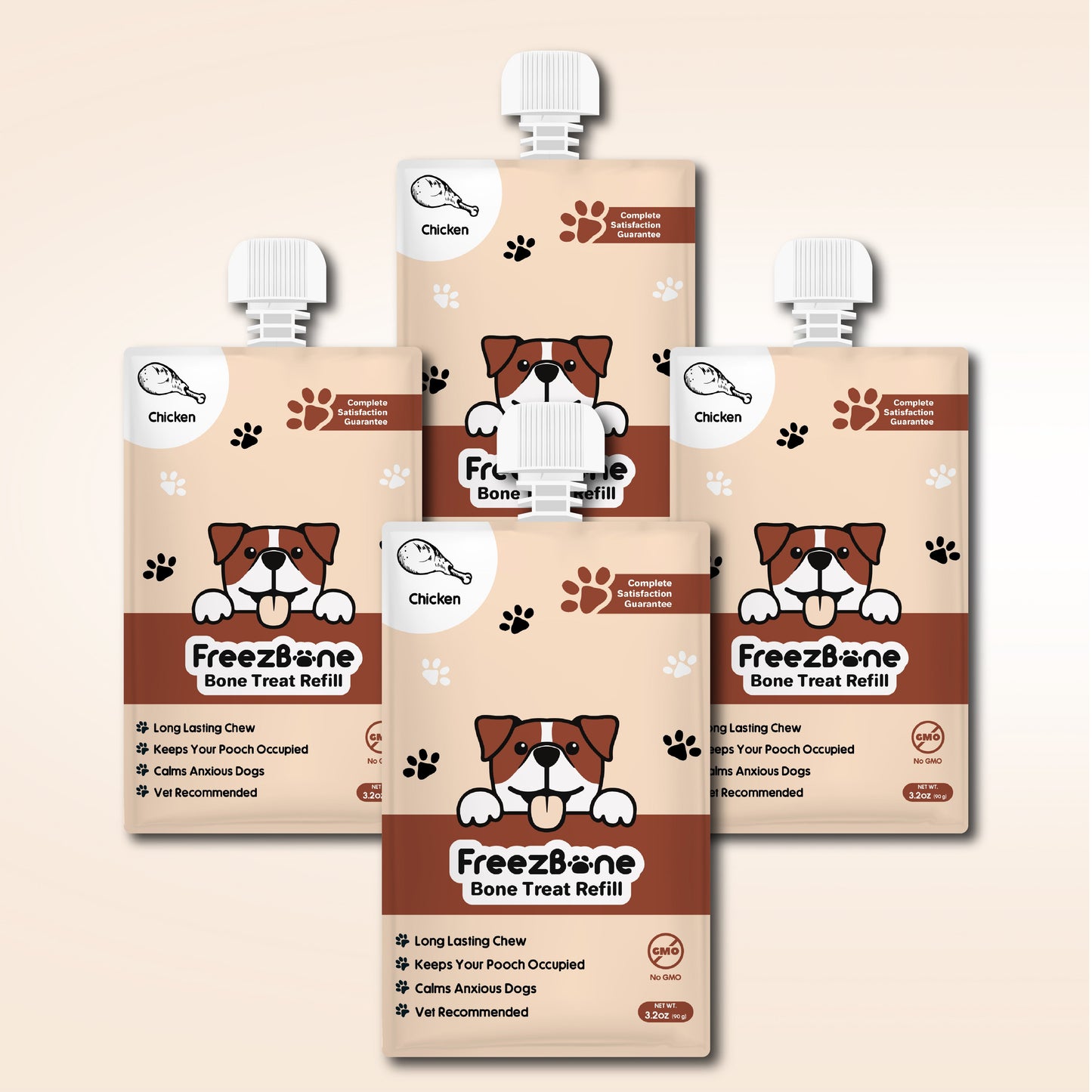 Bone Refills Dog Meat 90 Grams (4 Pack)®