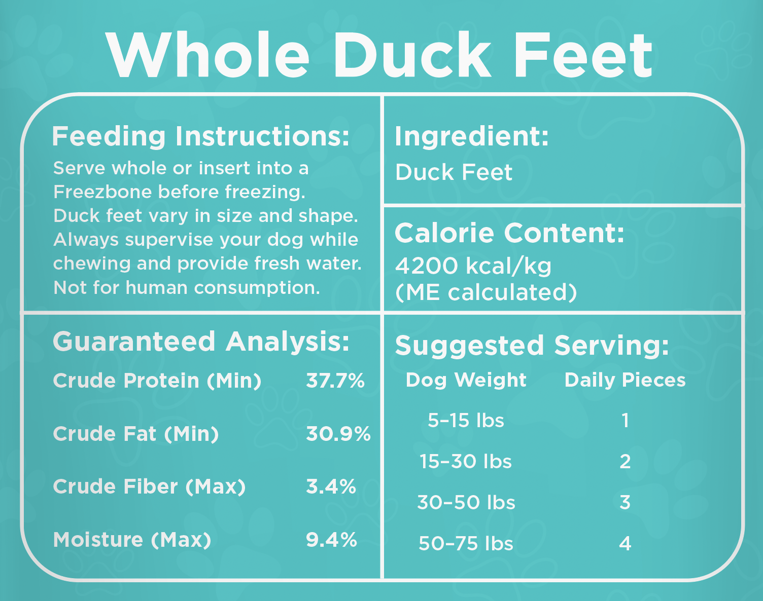 Freezbone Duck Feet