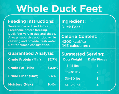 Freezbone Duck Feet