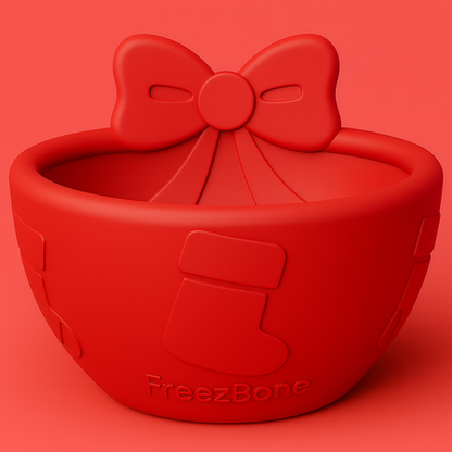 FreezBow Cat – Festive Frozen Bow Treat Toy